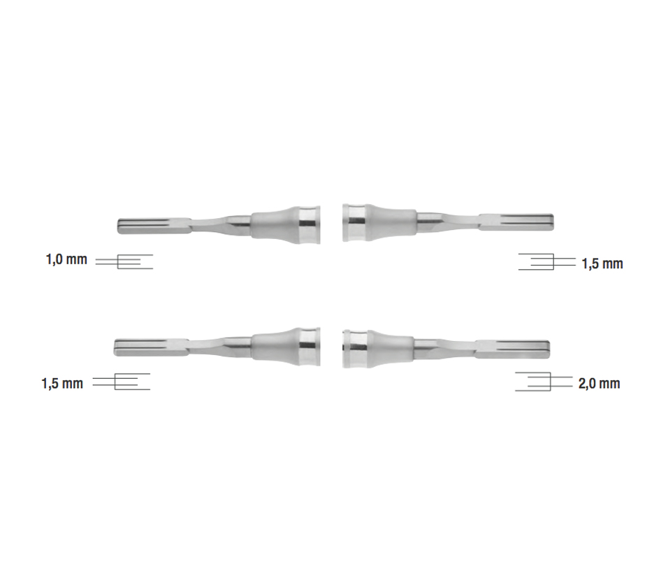 Scalpel blade holder for 2 blades Biometric