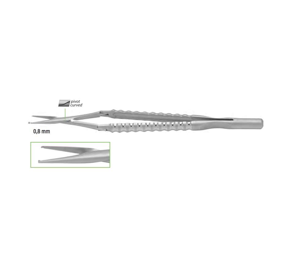 Cross-Action surcigal micro-forceps 1:2, straight – Biometric